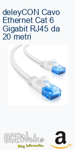 deleyCON Cavo Ethernet Cat 6 Gigabit RJ45 da 20 metri