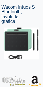 Wacom Intuos S Bluetooth, tavoletta grafica