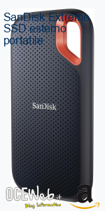 SanDisk Extreme SSD esterno portatile SanDisk Extreme SSD esterno portatile