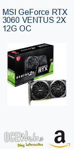 MSI GeForce RTX 3060 VENTUS 2X 12G OC MSI GeForce RTX 3060 VENTUS 2X 12G OC