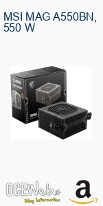 MSI MAG A550BN, 550 W