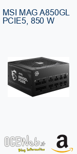 MSI MAG A850GL PCIE5, 850 W