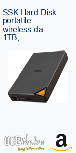 SSK Hard Disk portatile wireless da 1TB,